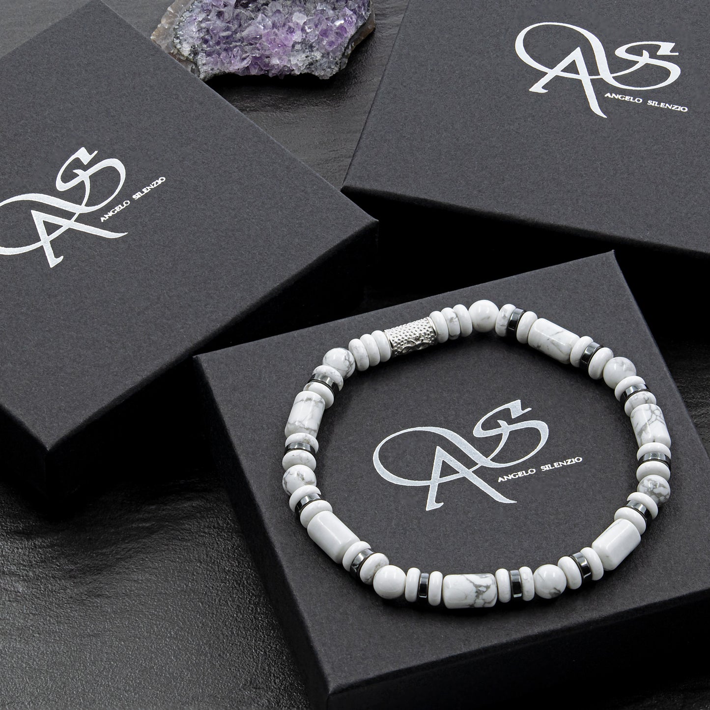 White Turquoise Perlen 6mm Pearl DB 925 Sterling Silber