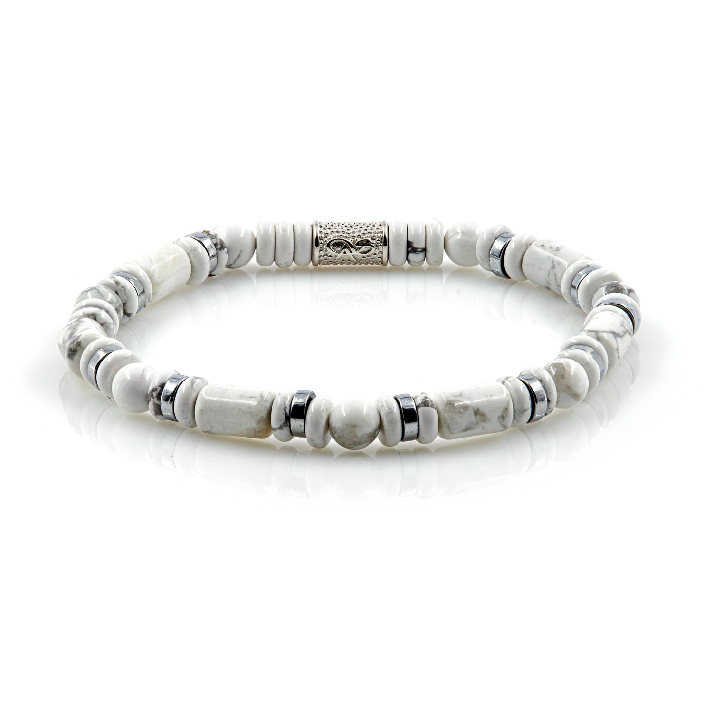 White Turquoise Perlen 6mm Pearl DS 925 Sterling Silber