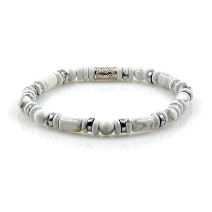 White Turquoise Perlen 6mm Pearl DS 925 Sterling Silber