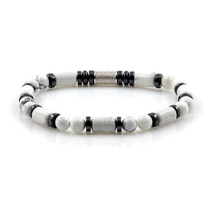 White Turquoise Perlen 6mm Pearl 925 Sterling Silber