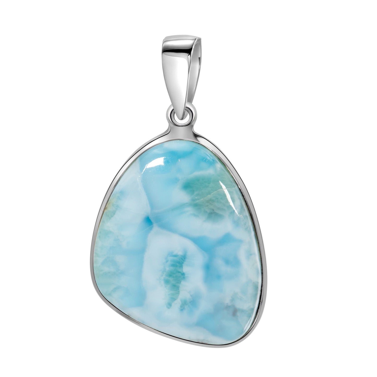 Larimar 925 Sterling Silber Anhänger