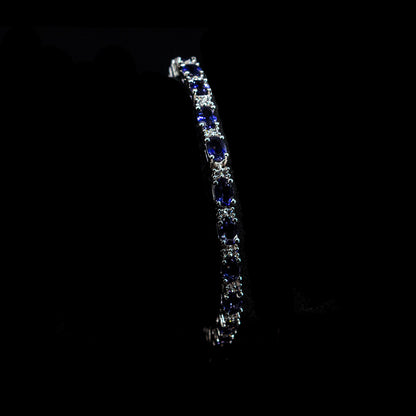 925 Sterling Silber Lolith Edelstein AAA Armband