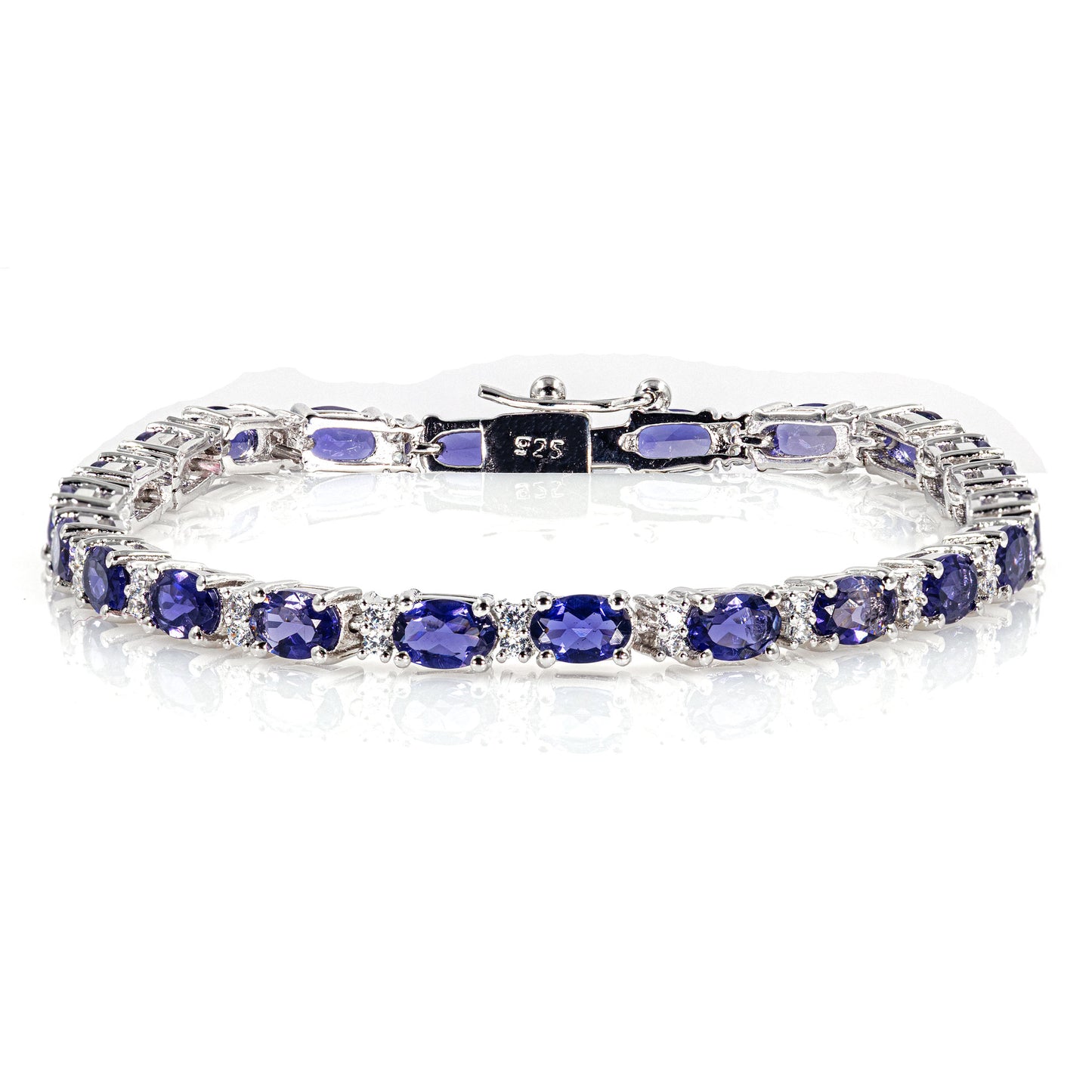 925 Sterling Silber Lolith Edelstein AAA Armband