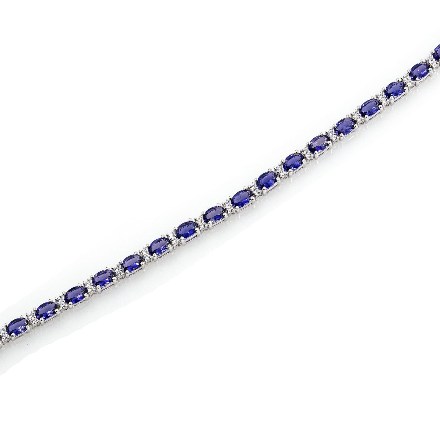 925 Sterling Silber Lolith Edelstein AAA Armband