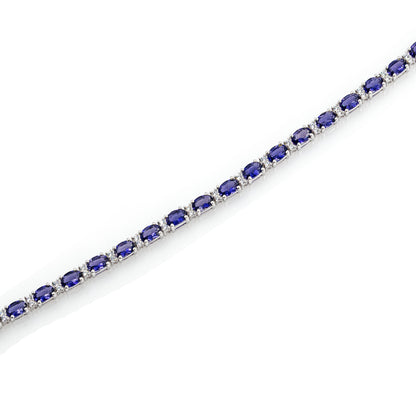 925 Sterling Silber Lolith Edelstein AAA Armband