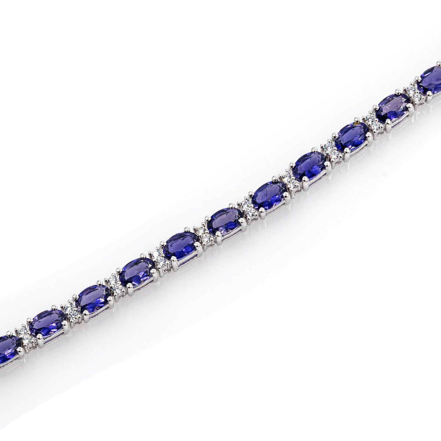925 Sterling Silber Lolith Edelstein AAA Armband