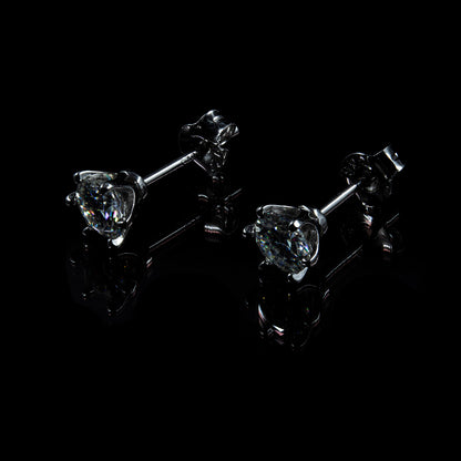 Ohrring 925 Sterling Silber Moissanit Diamant 0,5 Karat