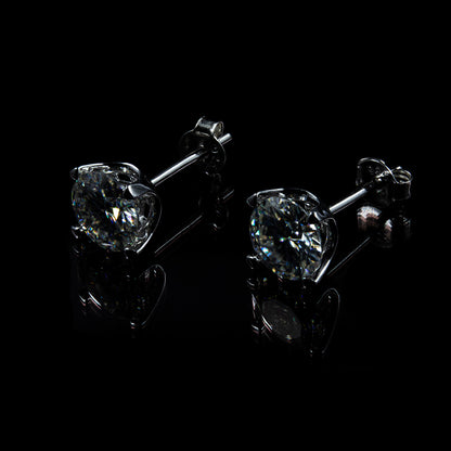 Ohrring 925 Sterling Silber Moissanit Diamant 1,0 Karat