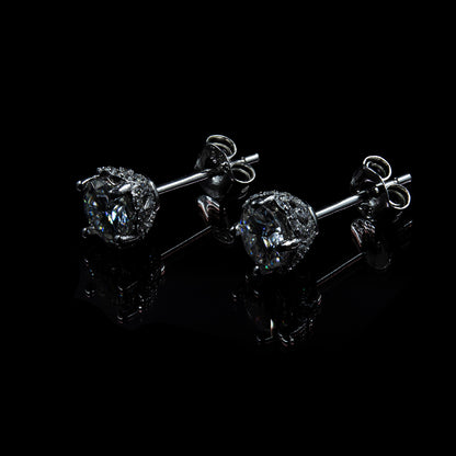 Ohrring 925 Sterling Silber Moissanit Diamant 0,5 Karat Zirkonia