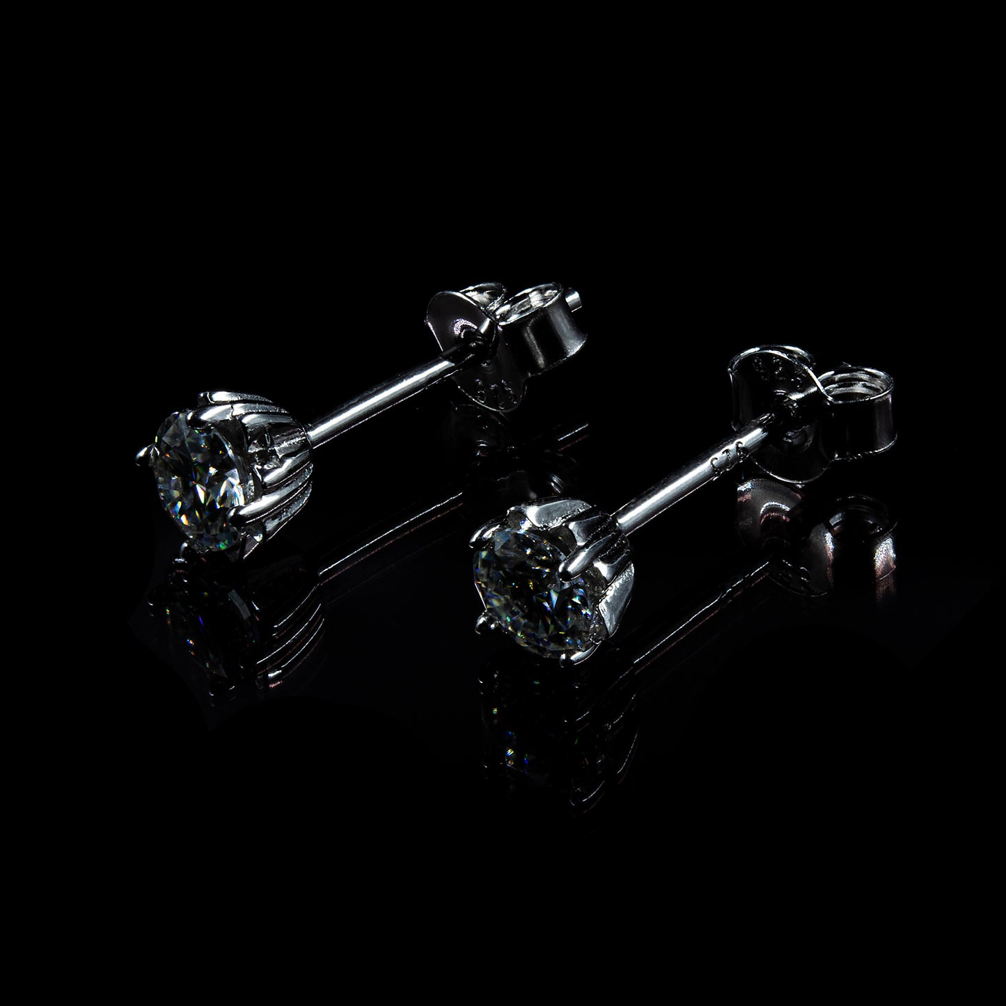 Ohrring 925 Sterling Silber Moissanit Diamant 0,25 Karat
