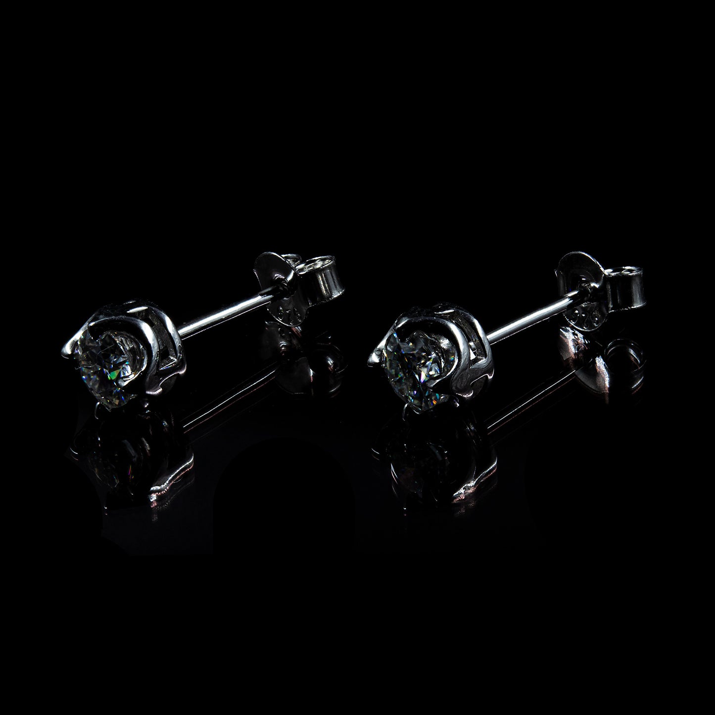 Ohrring 925 Sterling Silber Moissanit Diamant 0,25 Karat