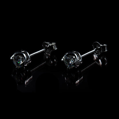 Ohrring 925 Sterling Silber Moissanit Diamant 0,25 Karat