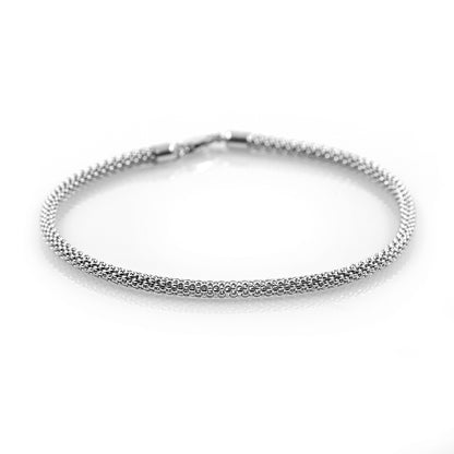 925 Sterling Silber Popcorn Armband