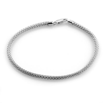 925 Sterling Silber Popcorn Armband