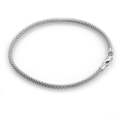 925 Sterling Silber Popcorn Armband