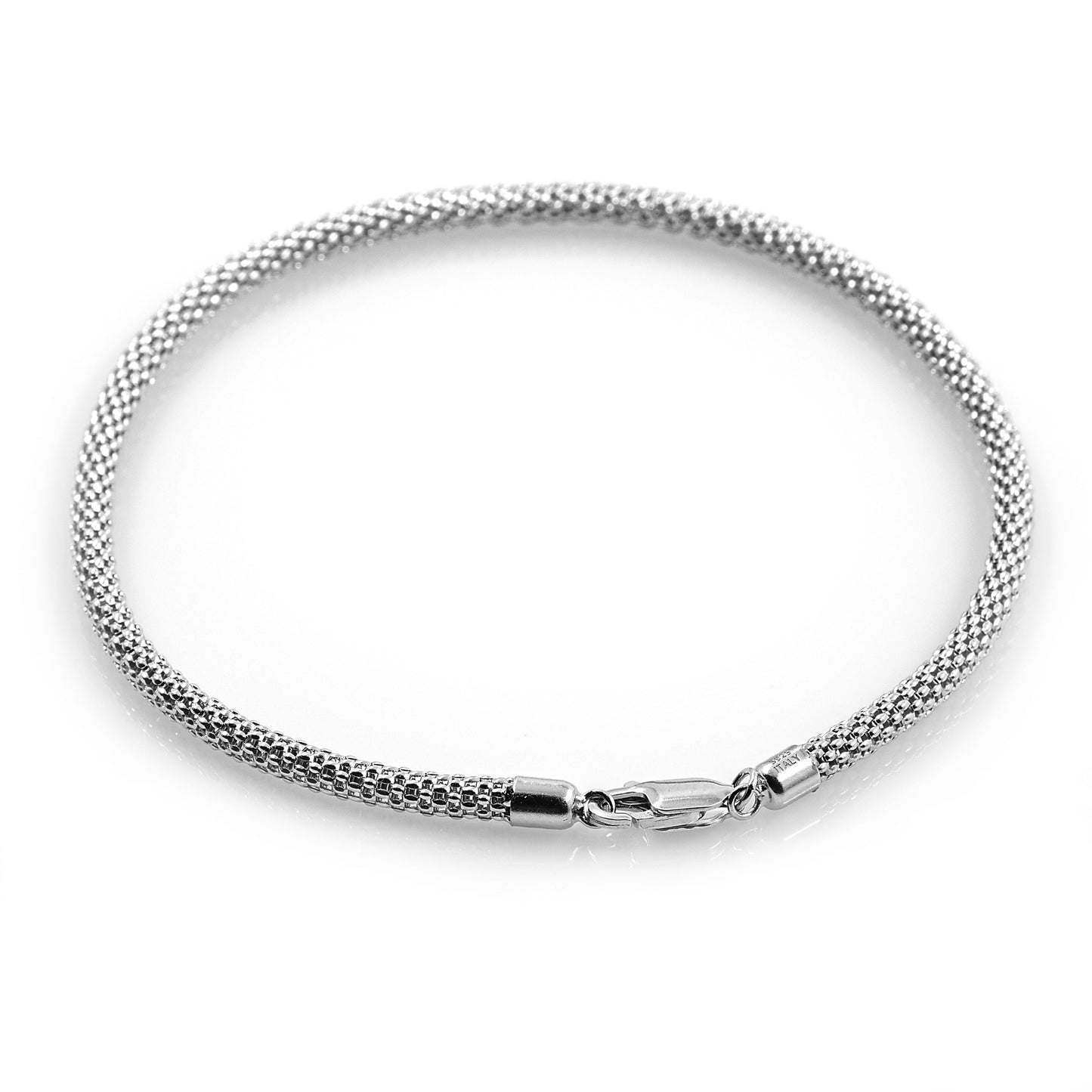 925 Sterling Silber Popcorn Armband