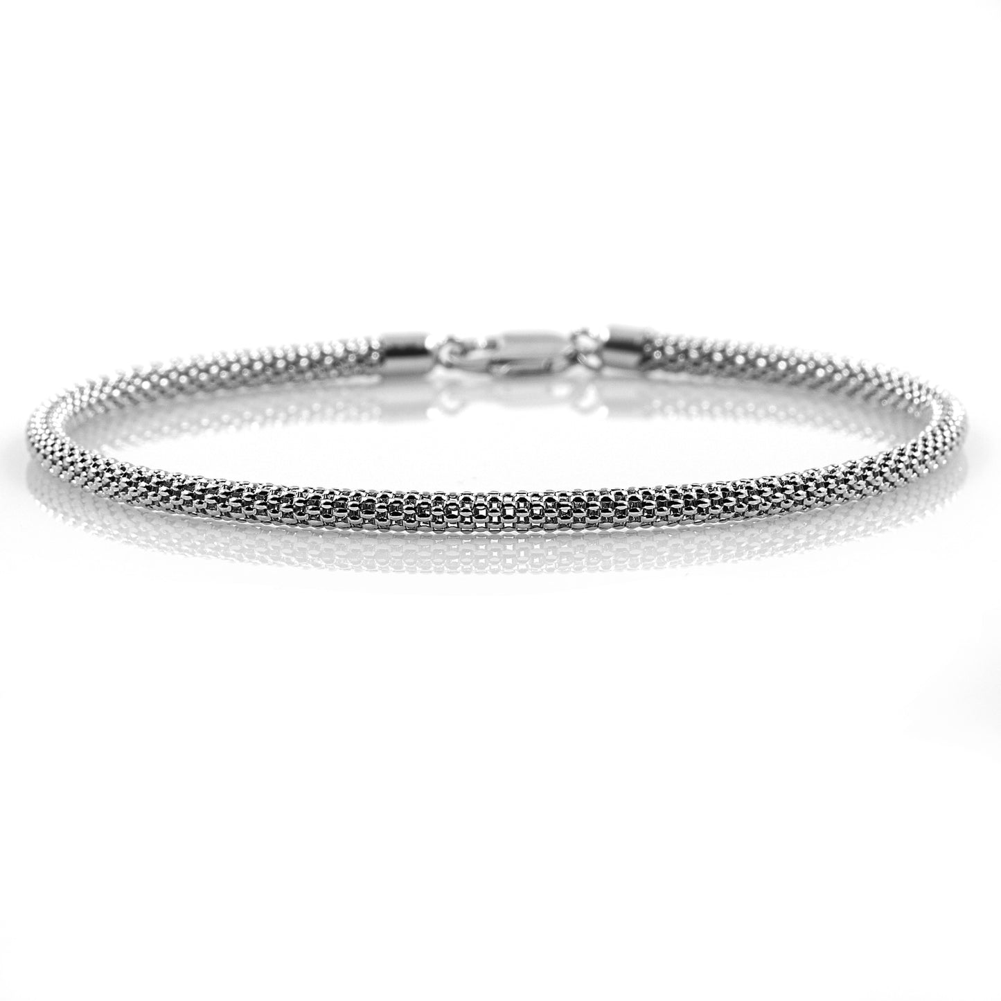 925 Sterling Silber Popcorn Armband