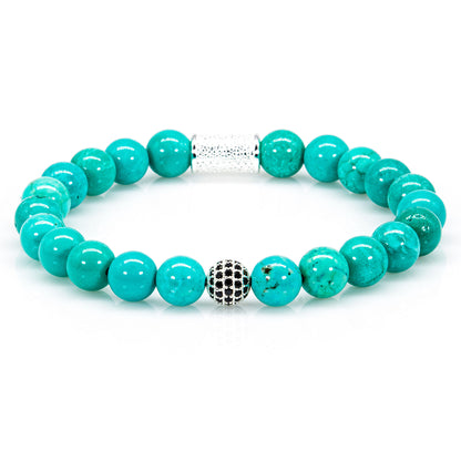 Grüner Türkis Perlen Royal Beads 925 Sterling Silber