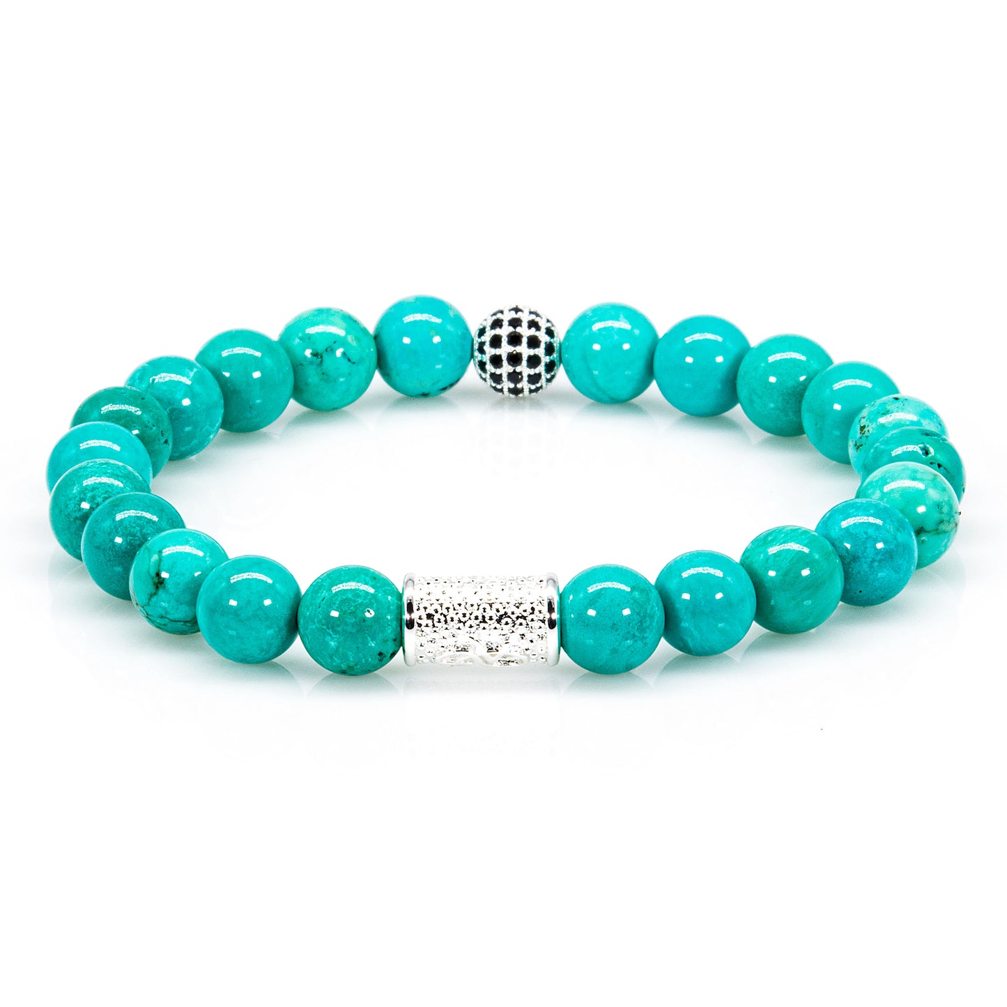 Grüner Türkis Perlen Royal Beads 925 Sterling Silber