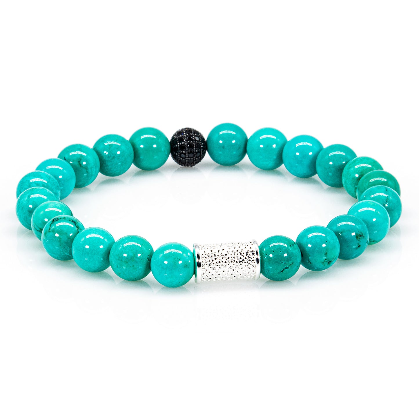 Grüner Türkis Perlen Royal Beads 925 Sterling Silber