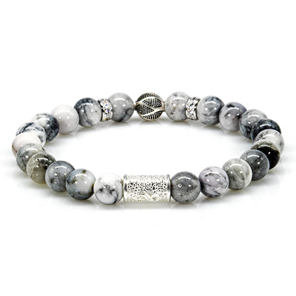 Achat Perlen Bali 925 Sterling Silber