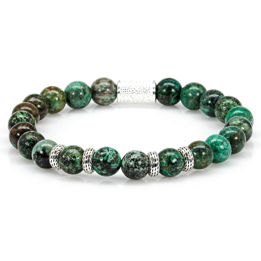 African Türkis Perlen Spacer R 925 Sterling Silber