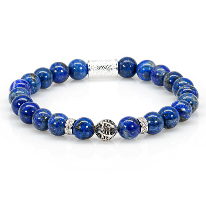 Lapislazuli Perlen Bali 925 Sterling Silber