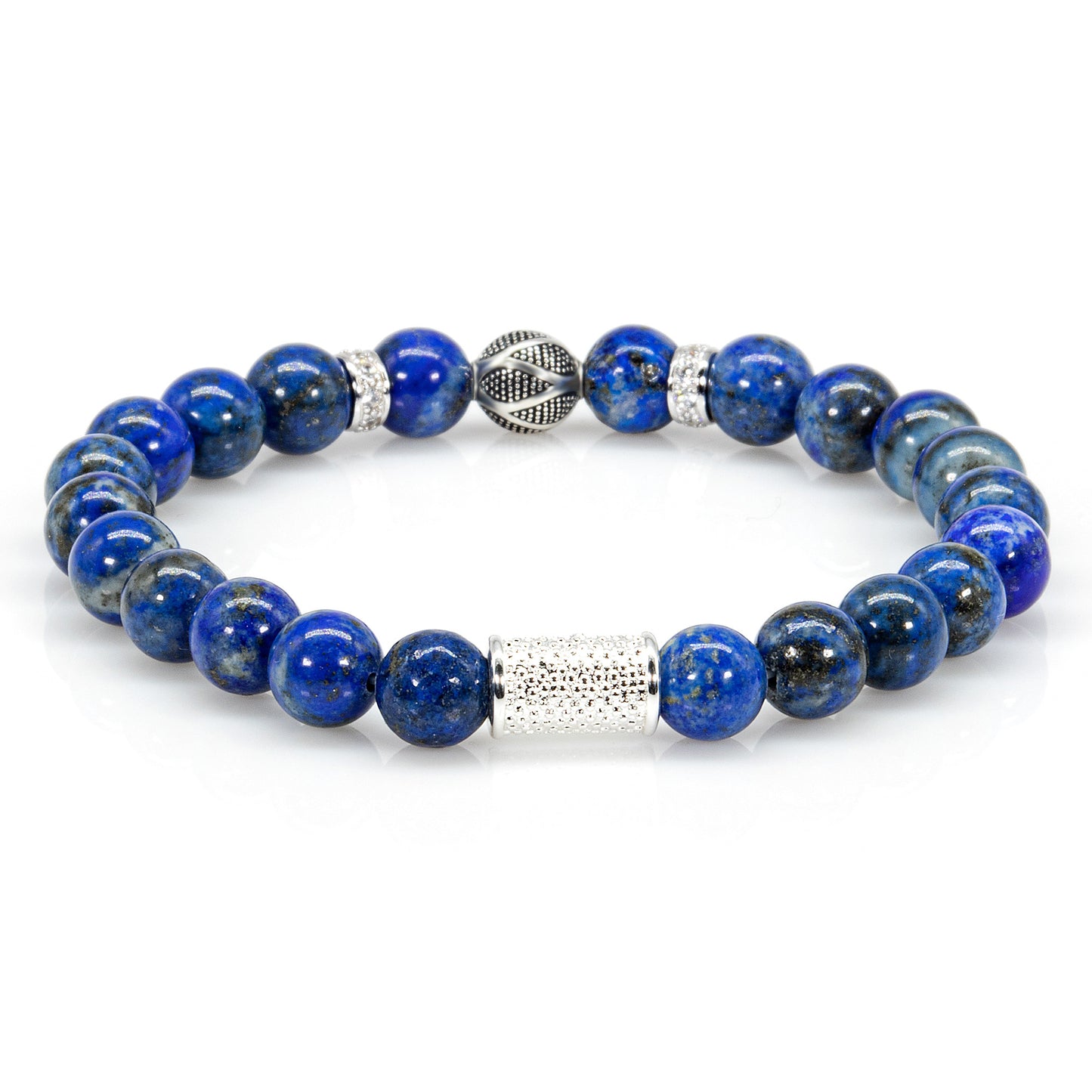 Lapislazuli Perlen Bali 925 Sterling Silber
