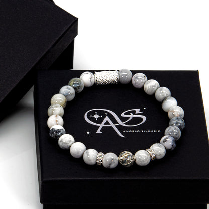 Achat Perlen Bali 925 Sterling Silber
