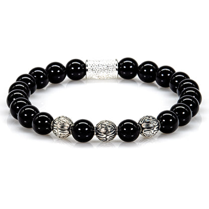 Onyx Perlen Roma 925 Sterling Silber