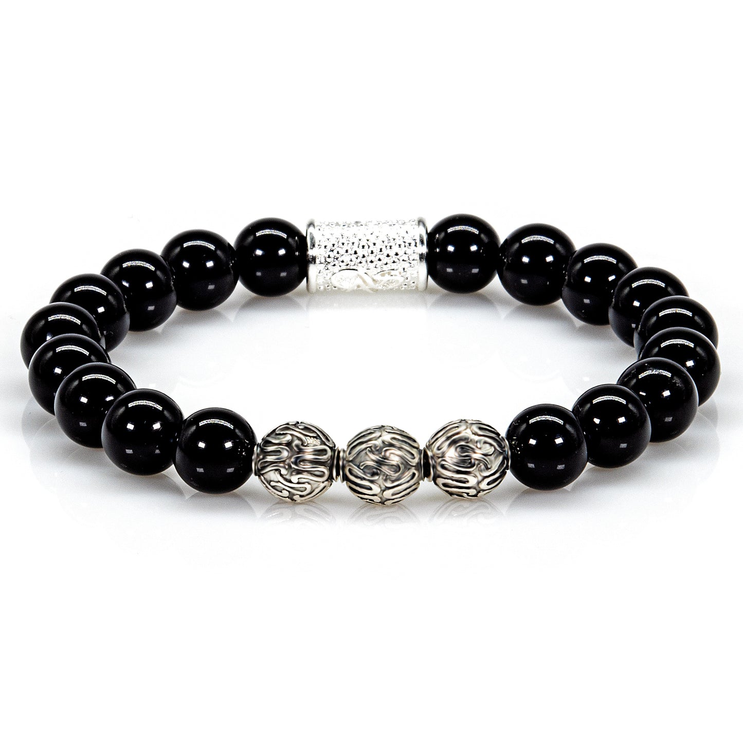 Onyx Perlen Roma 925 Sterling Silber