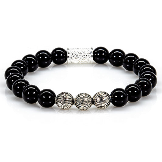 Onyx Perlen Roma 925 Sterling Silber