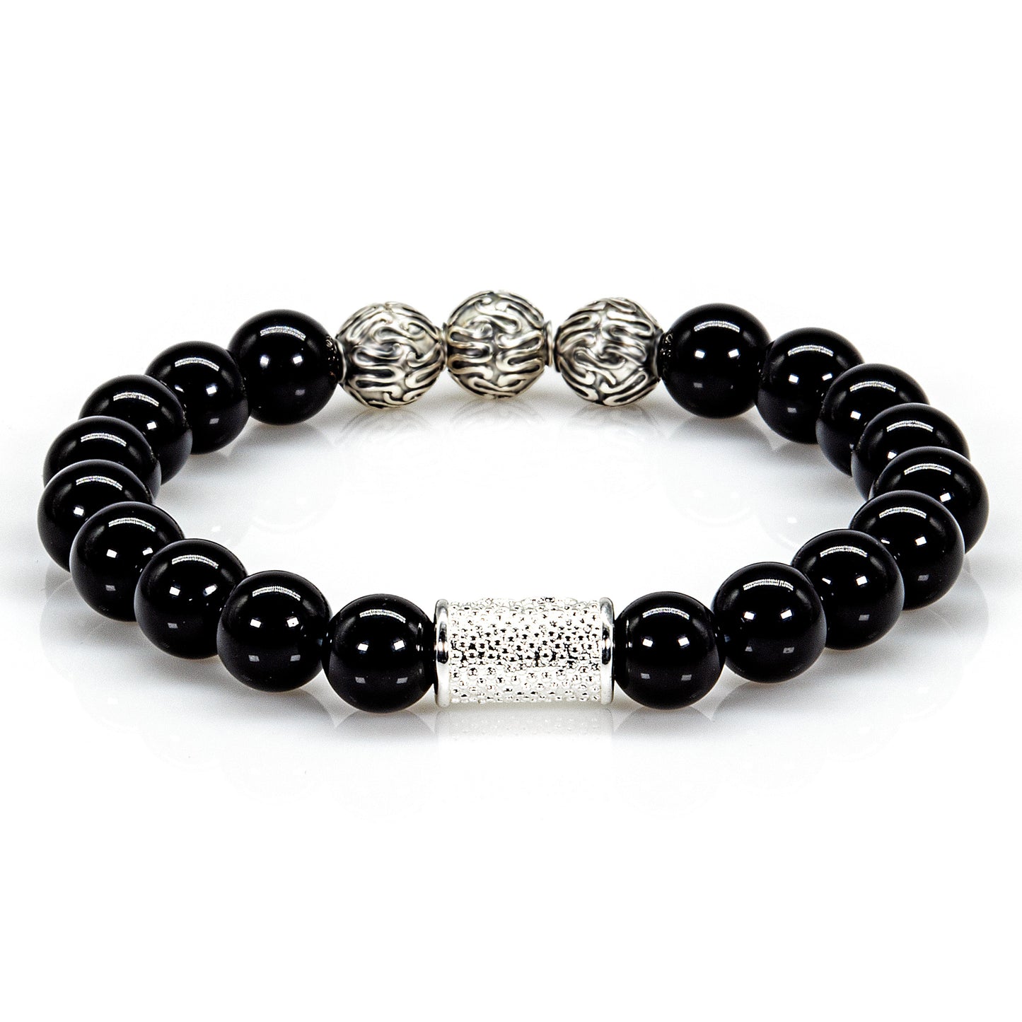 Onyx Perlen Roma 925 Sterling Silber