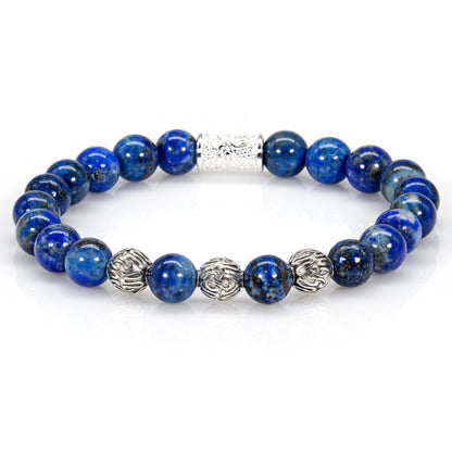 Lapislazuli Perlen Roma 925 Sterling Silber