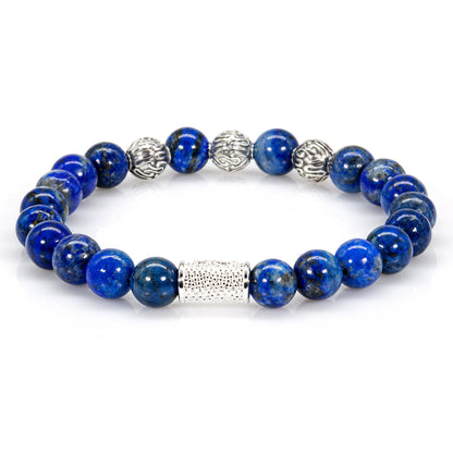 Lapislazuli Perlen Roma 925 Sterling Silber