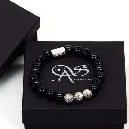 Onyx Perlen Roma 925 Sterling Silber