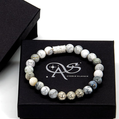Achat Perlen Roma 925 Sterling Silber