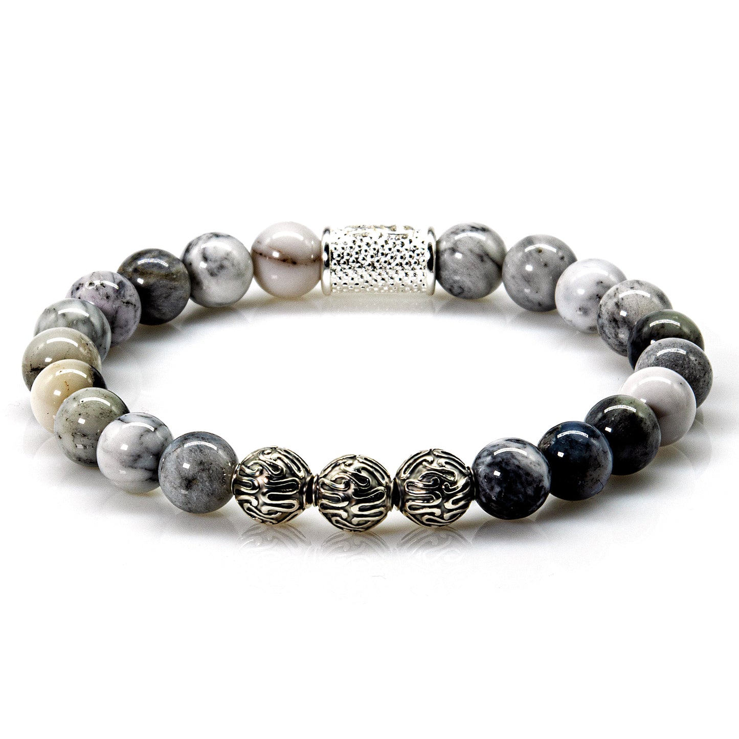 Achat Perlen Roma 925 Sterling Silber
