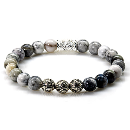 Achat Perlen Roma 925 Sterling Silber