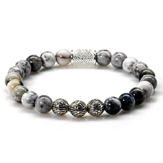 Achat Perlen Roma 925 Sterling Silber
