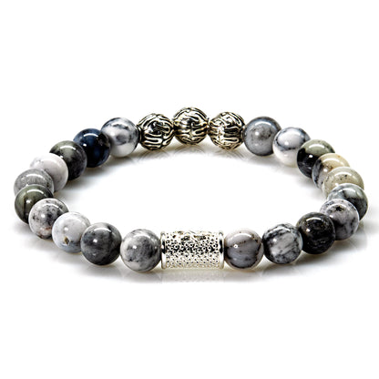 Achat Perlen Roma 925 Sterling Silber