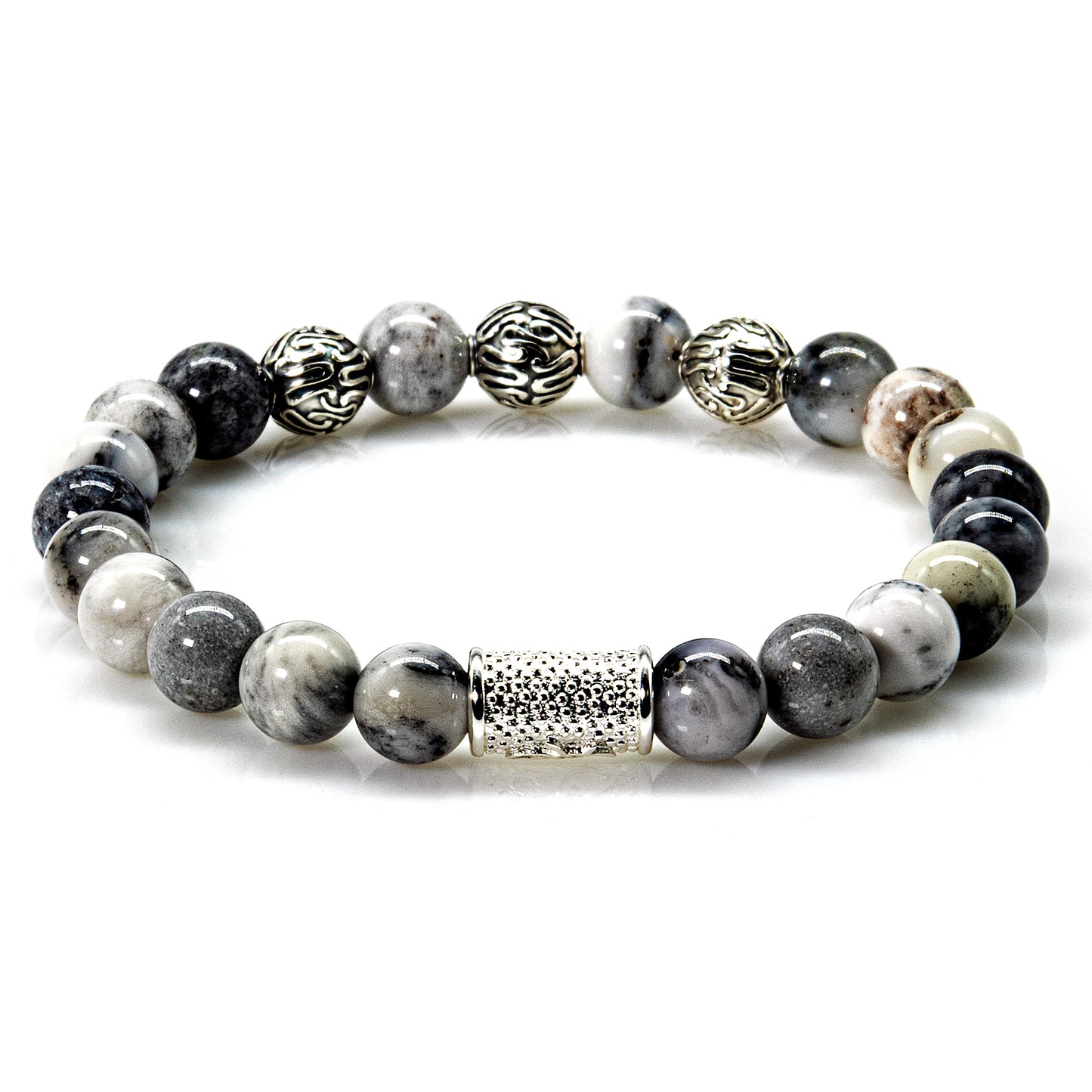 Achat Perlen Roma 925 Sterling Silber