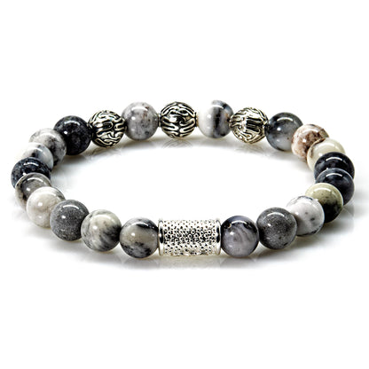Achat Perlen Roma 925 Sterling Silber