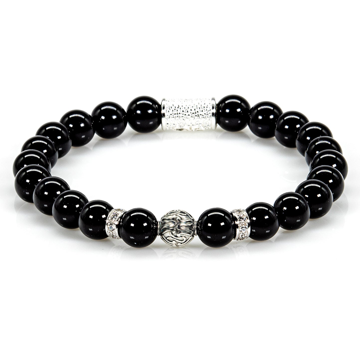 Onyx Perlen Toto 925 Sterling Silber