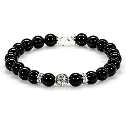Onyx Perlen Toto 925 Sterling Silber