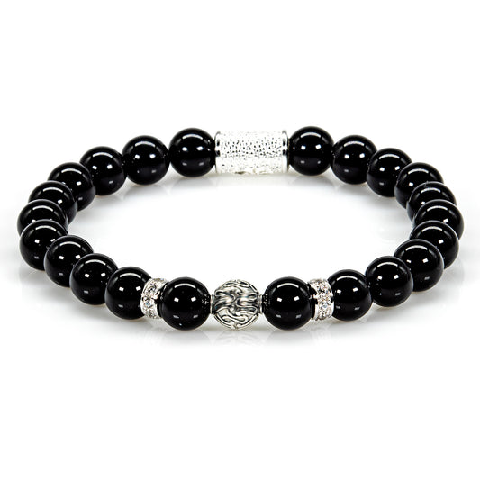 Onyx Perlen Toto 925 Sterling Silber