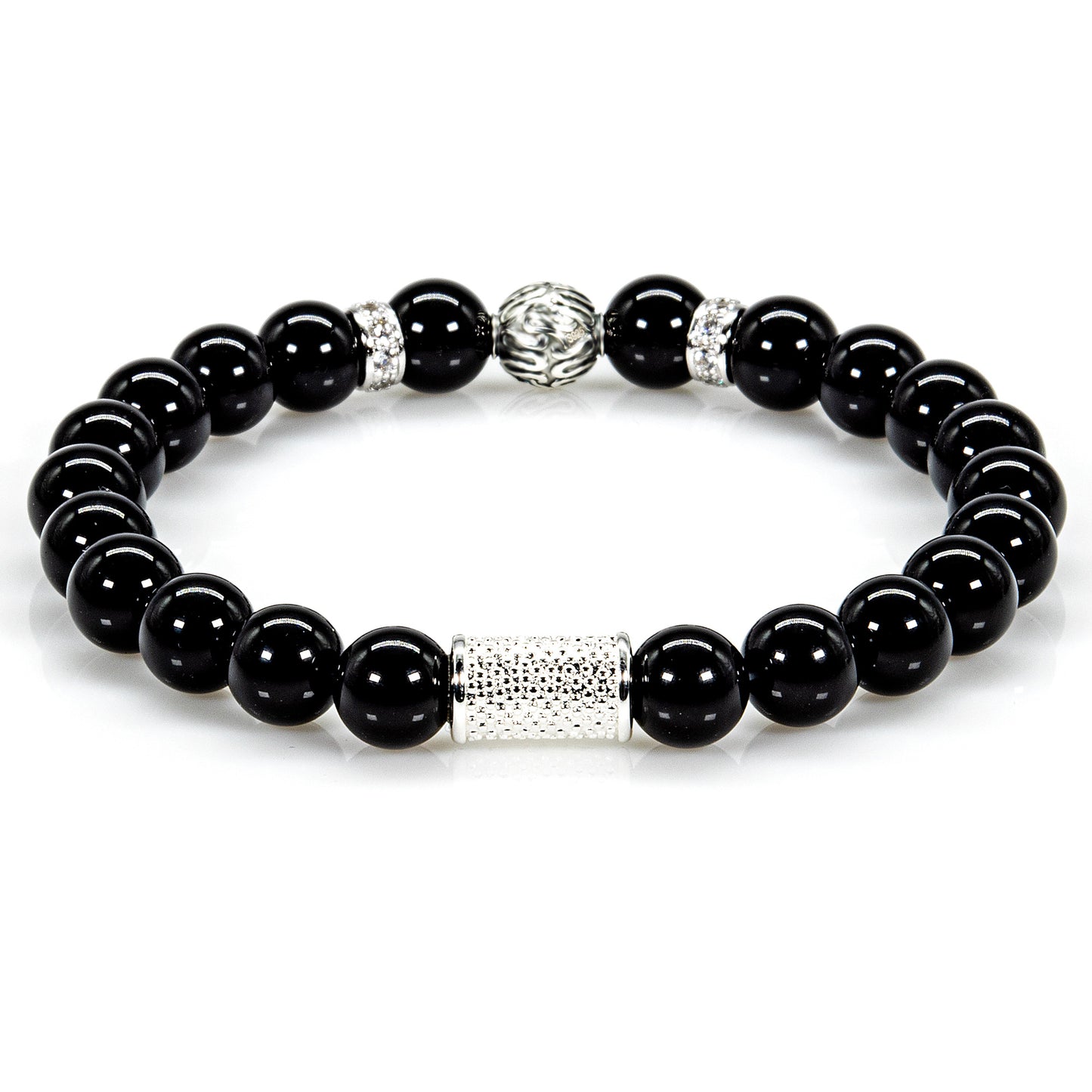 Onyx Perlen Toto 925 Sterling Silber