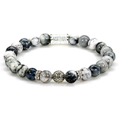 Achat Perlen Toto 925 Sterling Silber