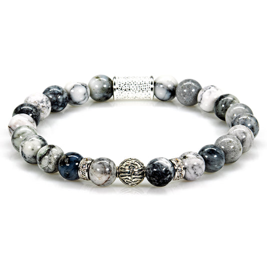 Achat Perlen Toto 925 Sterling Silber