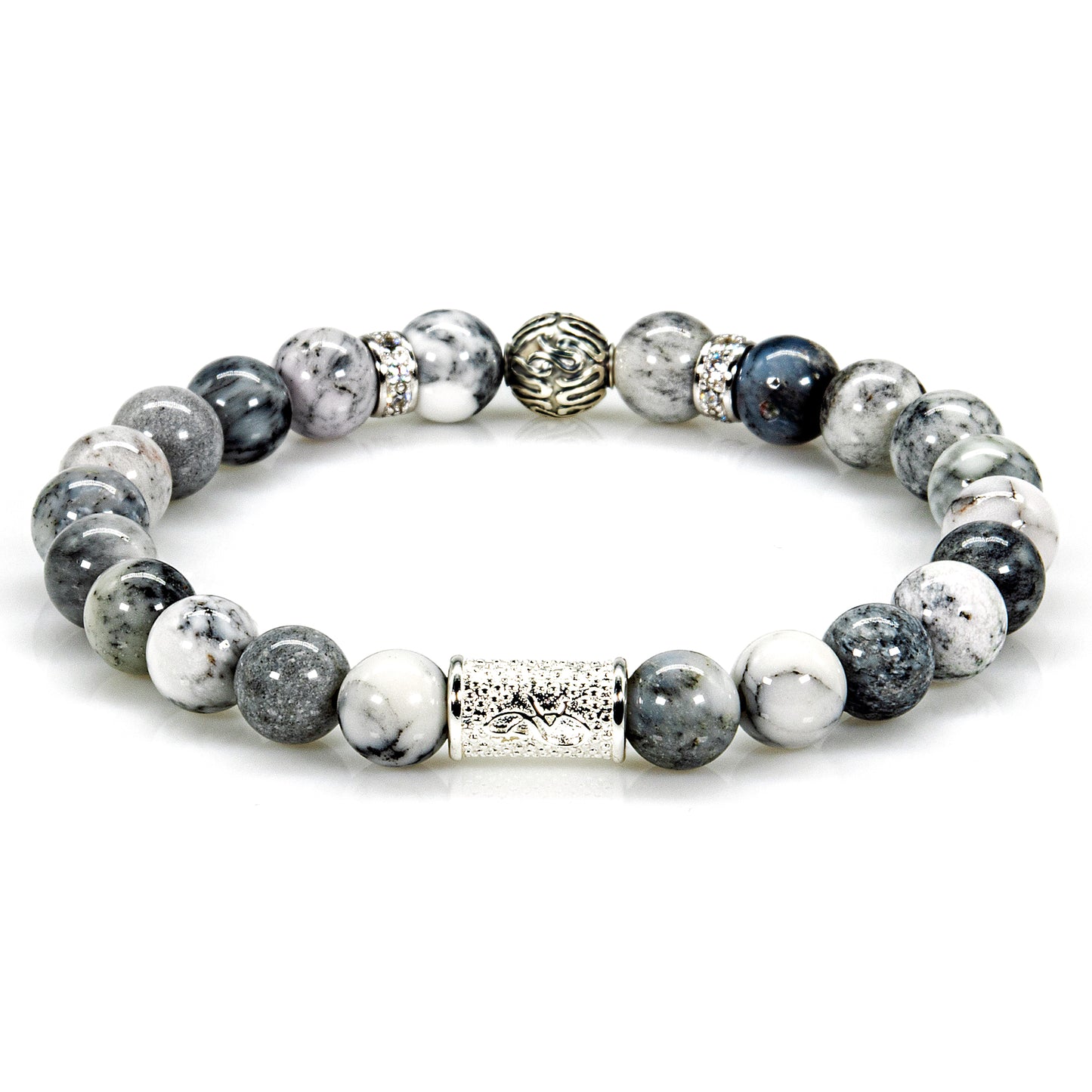 Achat Perlen Toto 925 Sterling Silber